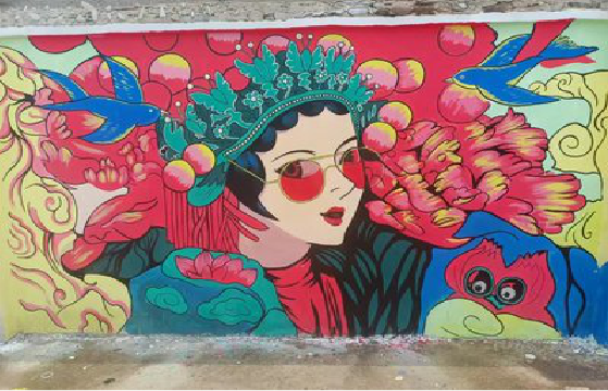 上栗墙体彩绘-网红墙