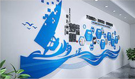 上栗海浪主题文化墙如何设计？