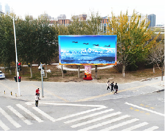 上栗户外大屏广告投放要点。